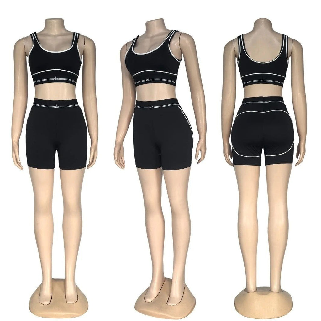 Alo set bra and shorts